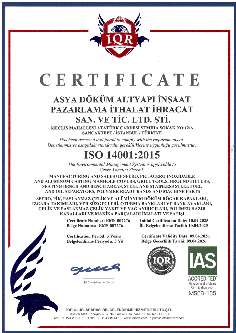 ASYA DÖKÜM 14001 2025-2026